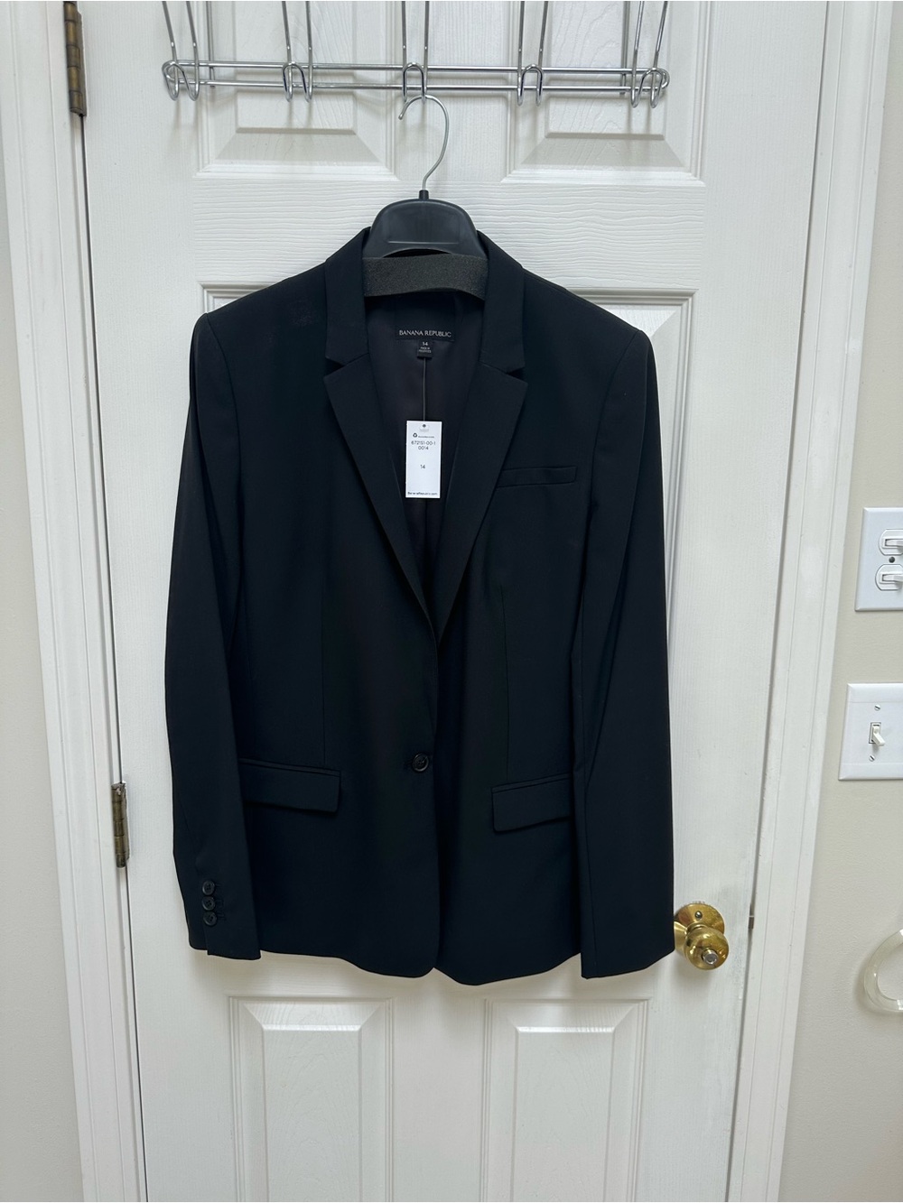NWT Banana Republic Black Single-Breasted Blazer